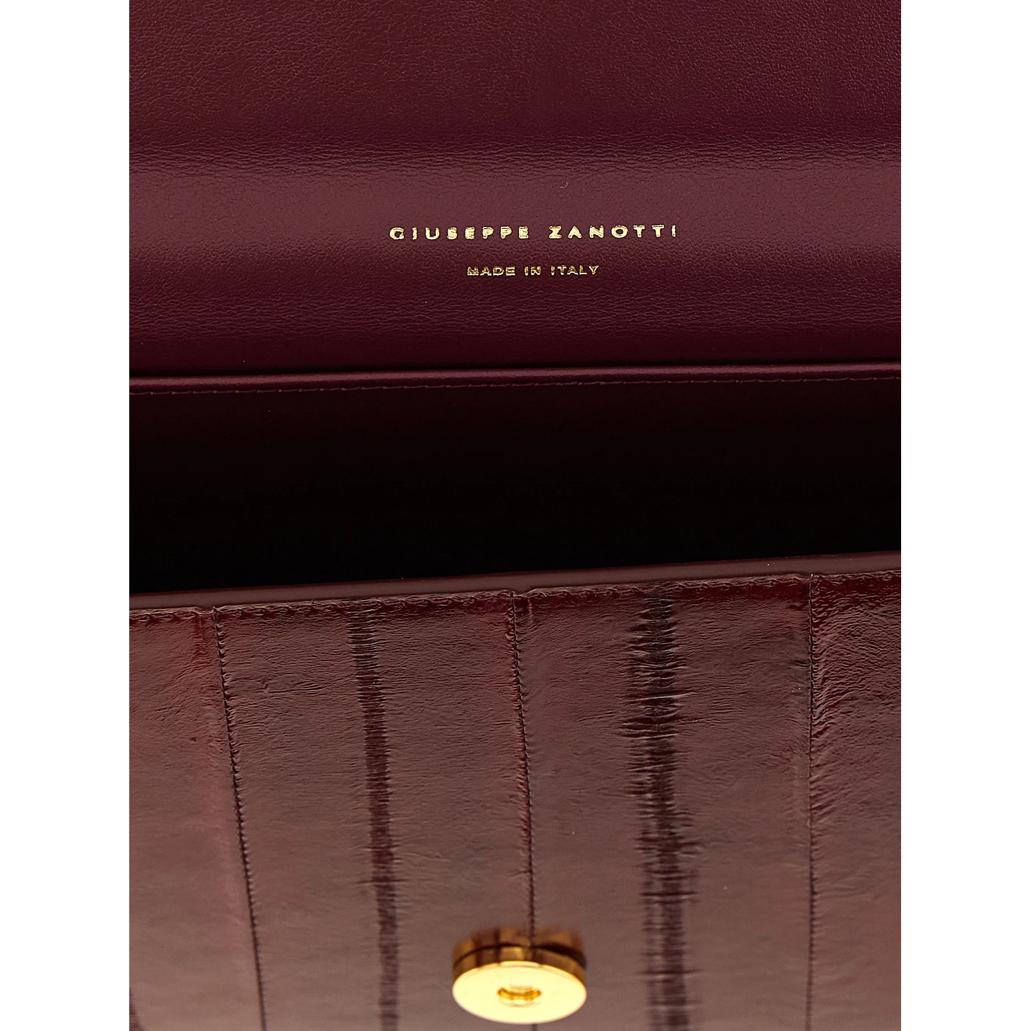 Bordeaux Leather Clutch Bag