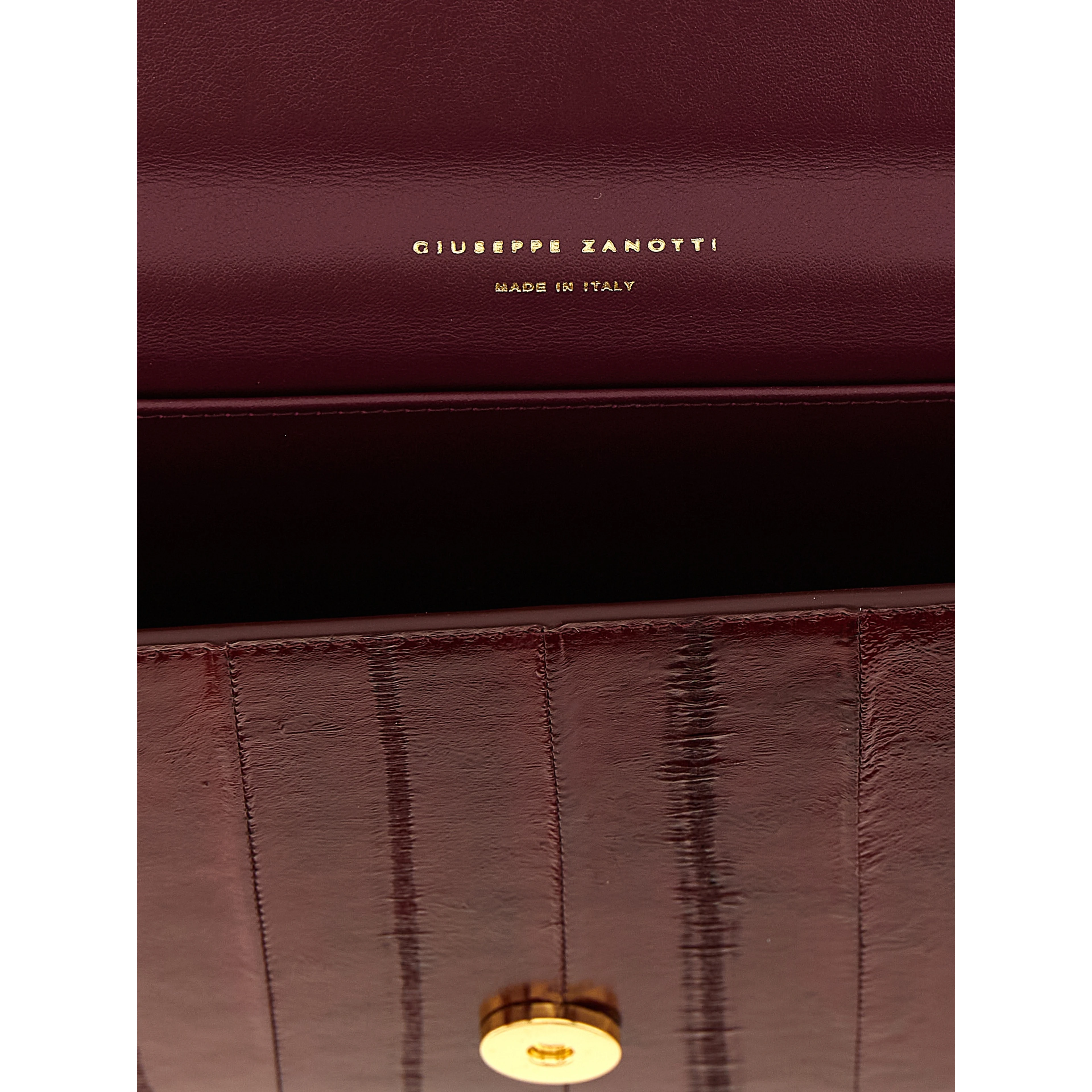 Bordeaux Leather Clutch Bag