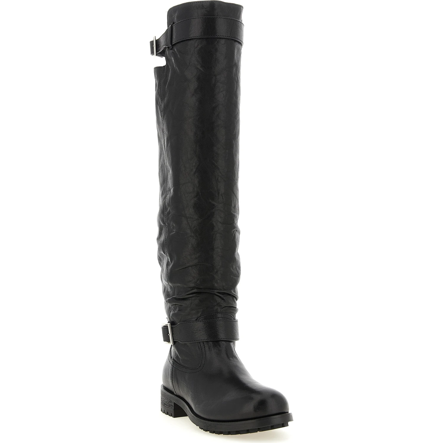 Black Leather Over The Knee