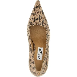 Brown Leather High Heel Pumps