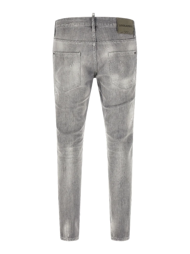 Gray Cotton Tapered Jeans alternative