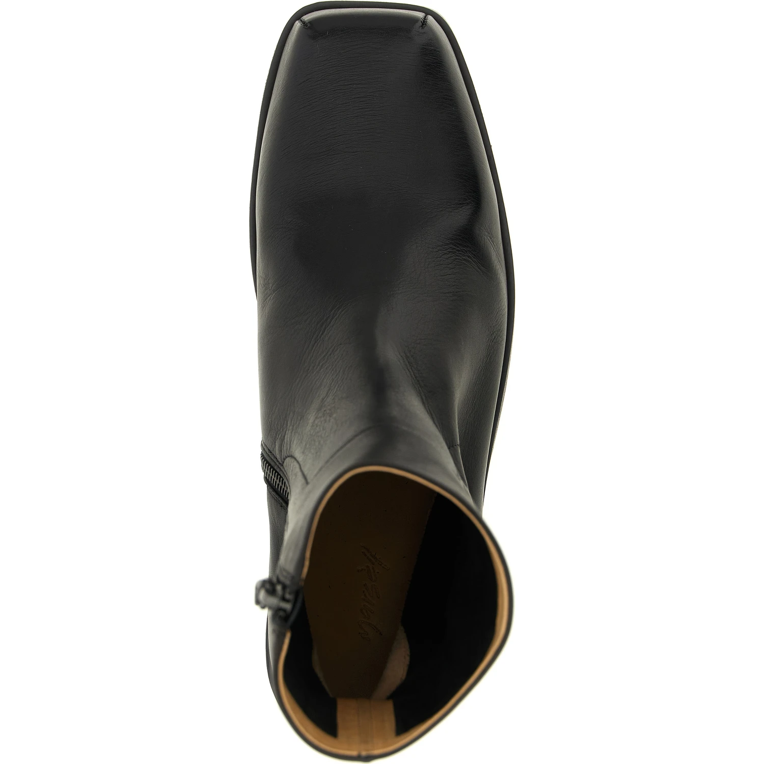 Black Calfskin Ankle Boots