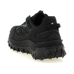 Black Leather Athletic Sneakers