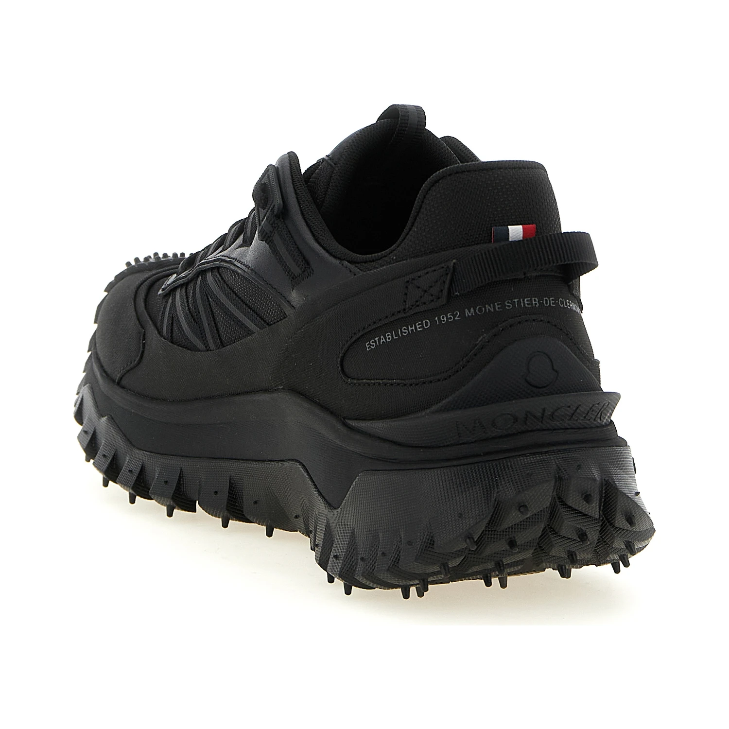 Black Leather Athletic Sneakers