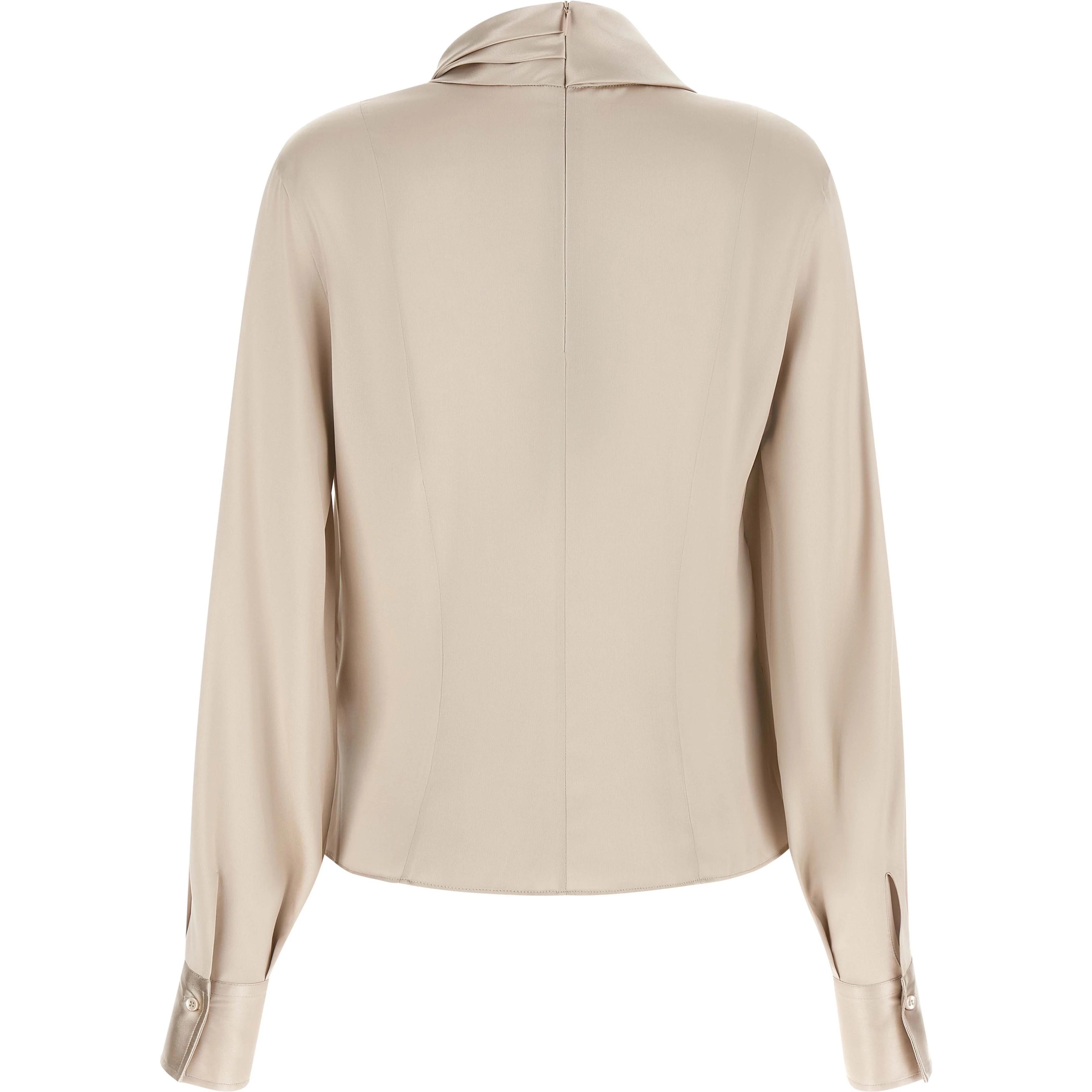 Beige Silk Blouse
