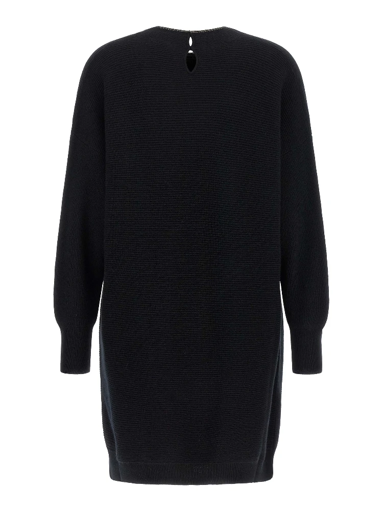 Black Virgin Wool Short Dress alternative