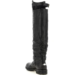 Black Leather Over The Knee