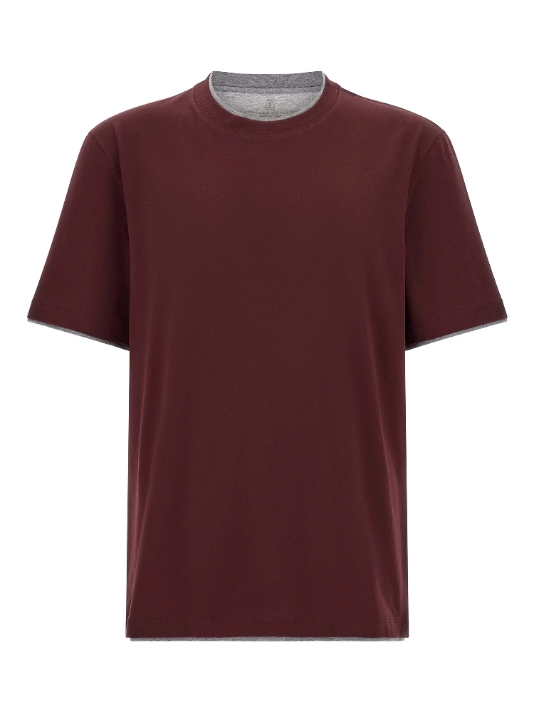 Bordeaux Cotton T-Shirt