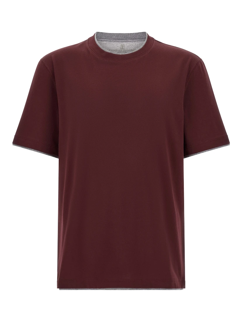 Bordeaux Cotton T-Shirt