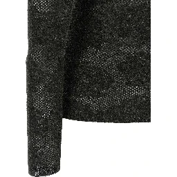 Gray Silk Cardigan