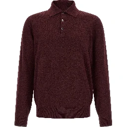 Bordeaux Cashmere Polo Shirt