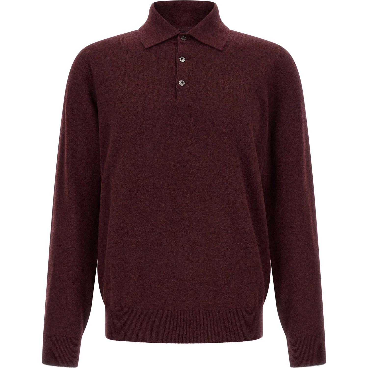 Bordeaux Cashmere Polo Shirt