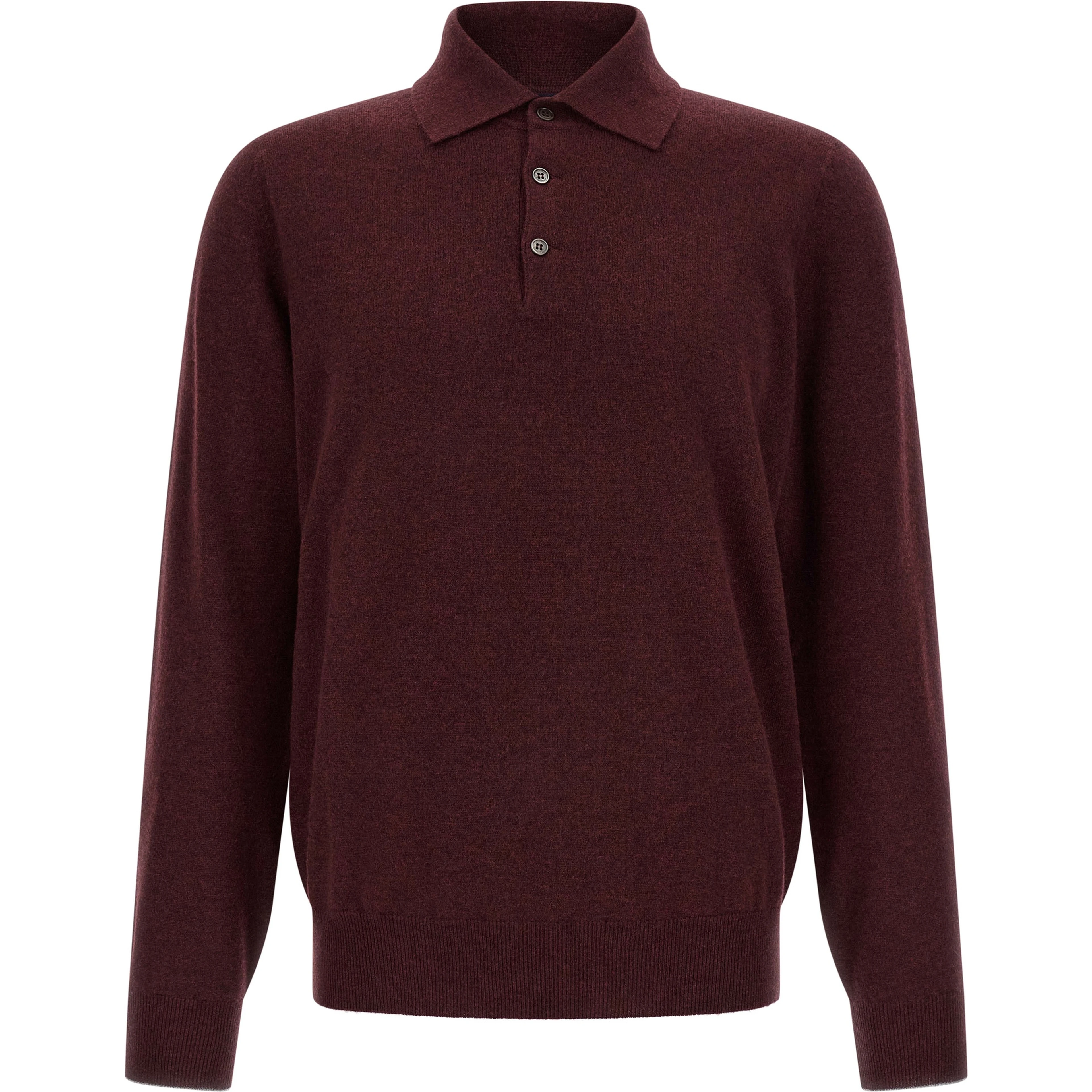 Bordeaux Cashmere Polo Shirt