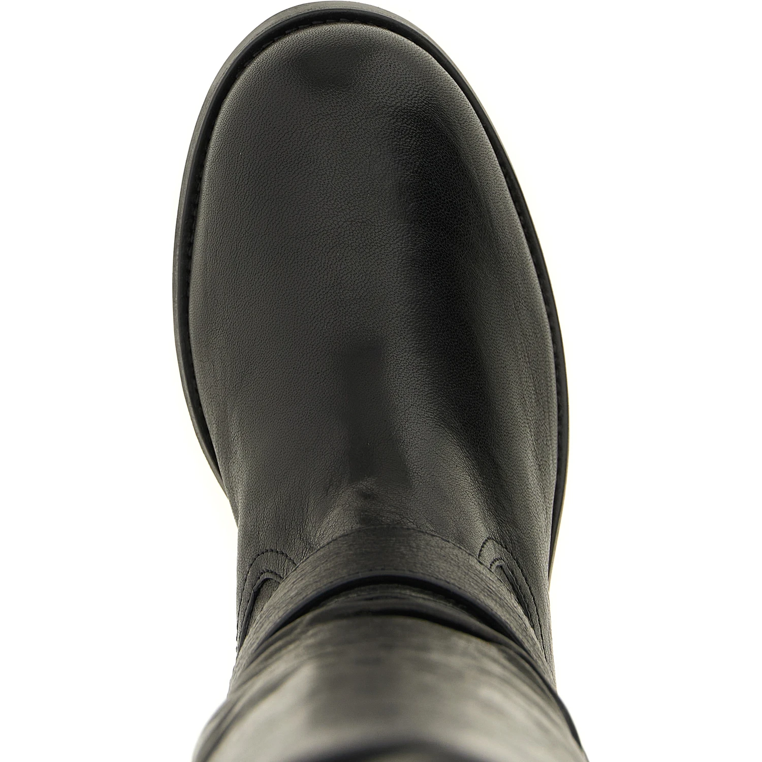 Black Leather Over The Knee