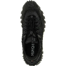 Black Leather Athletic Sneakers