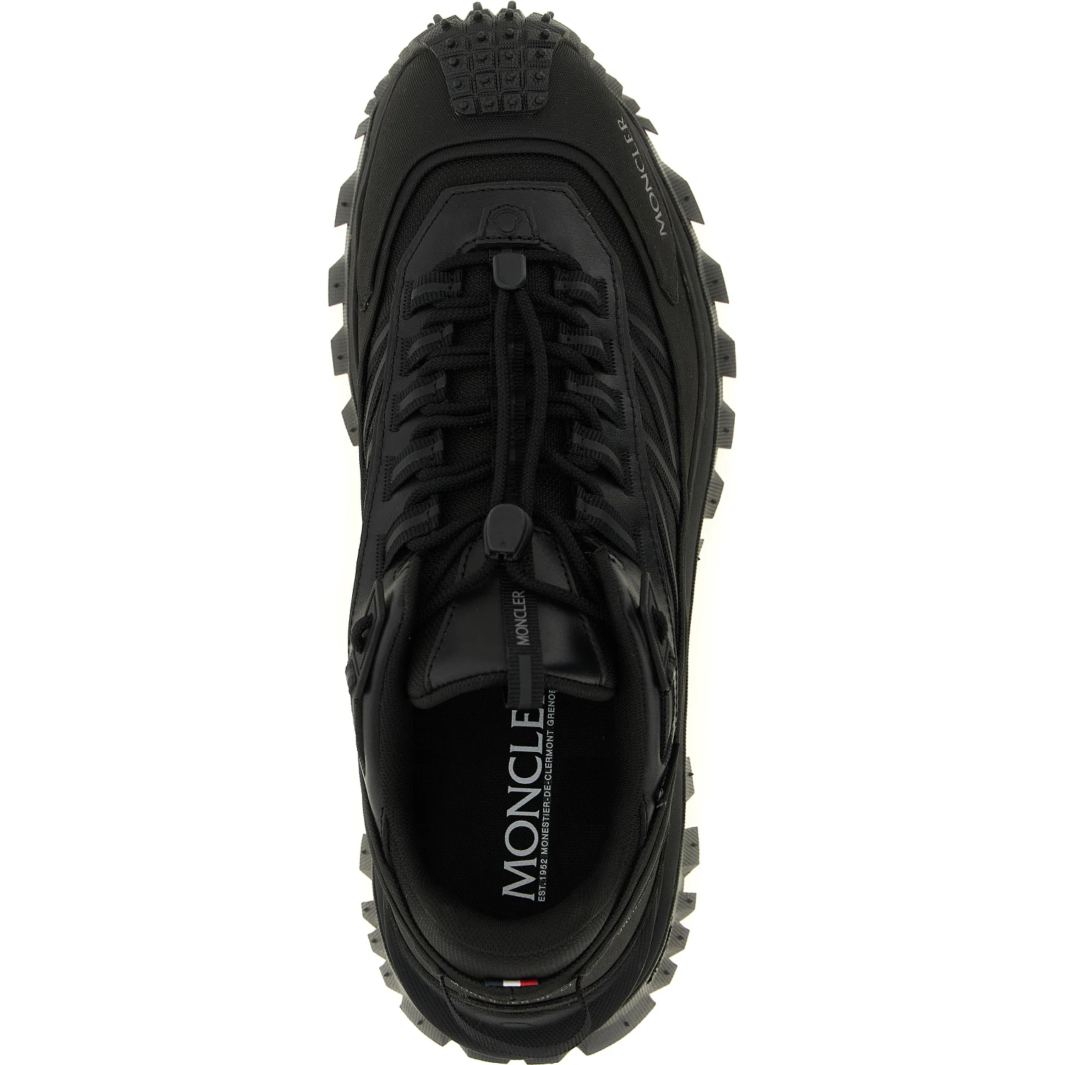 Black Leather Athletic Sneakers
