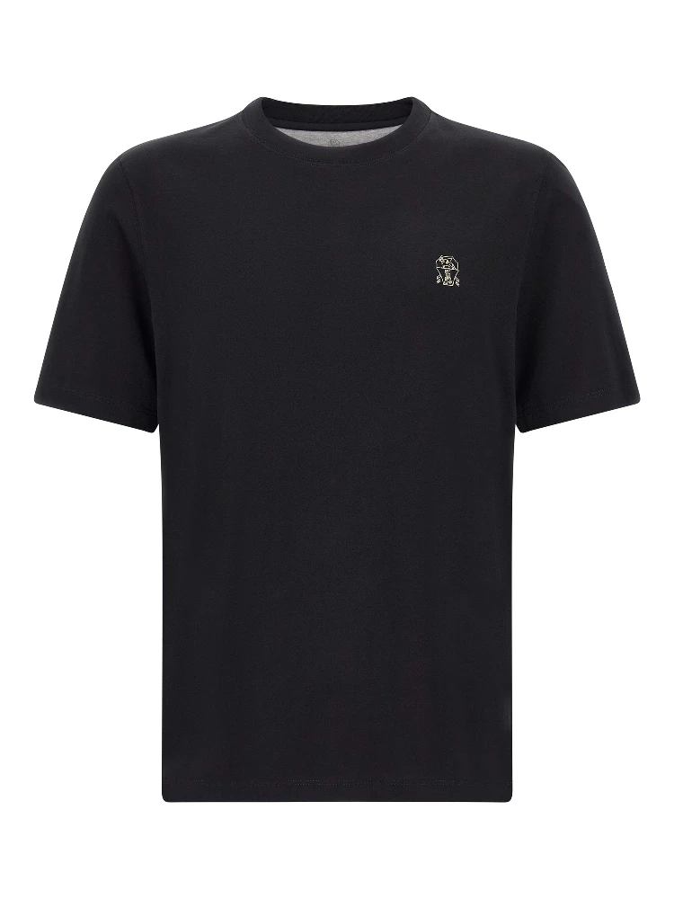 Black Cotton T-Shirt