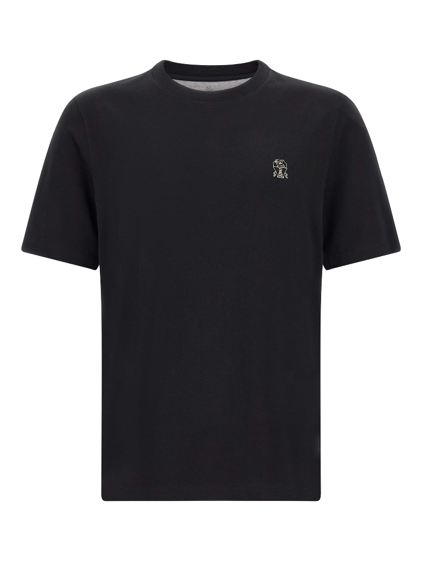 Black Cotton T-Shirt