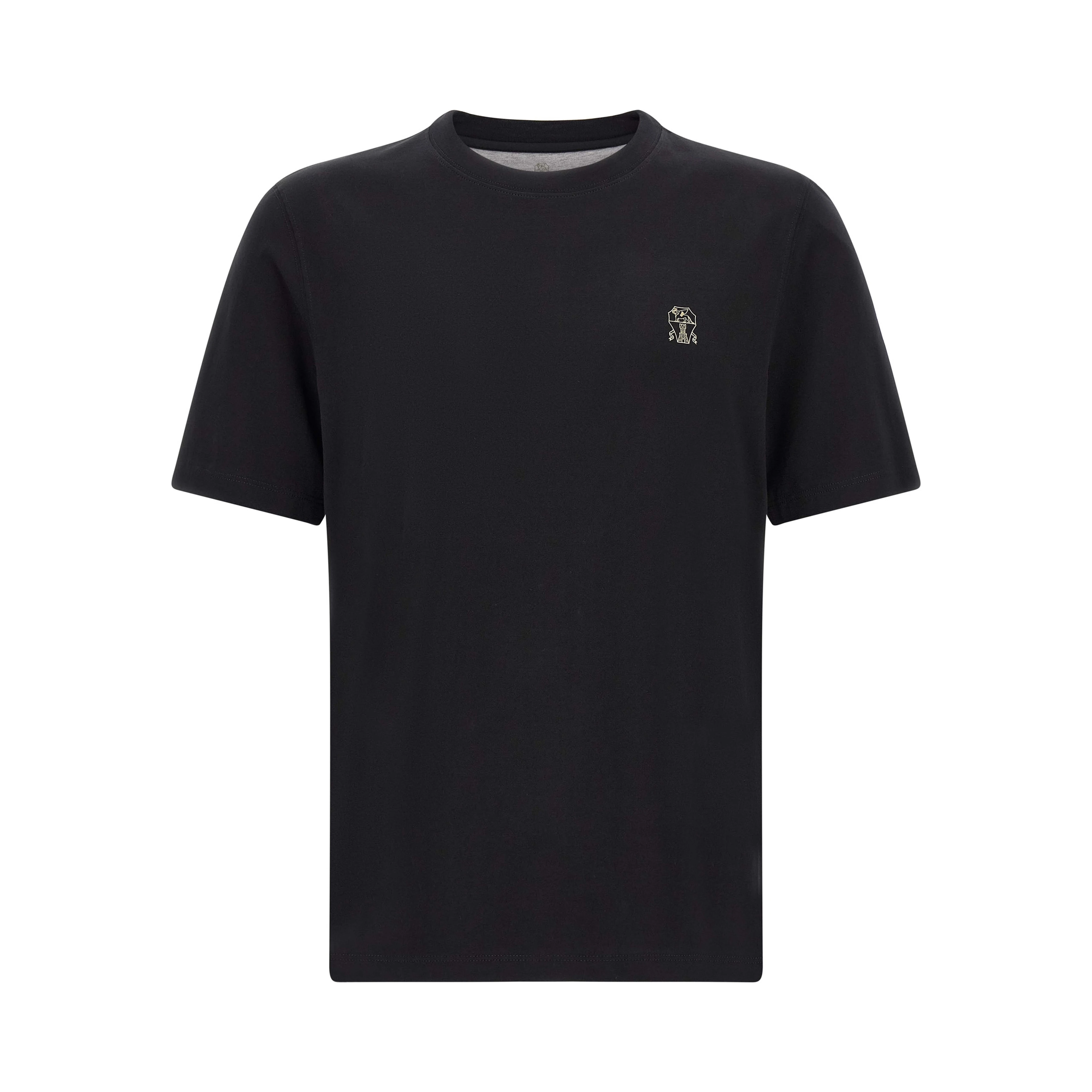 Black Cotton T-Shirt