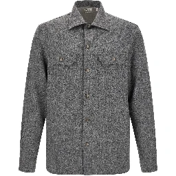 Gray Virgin Wool Blouse