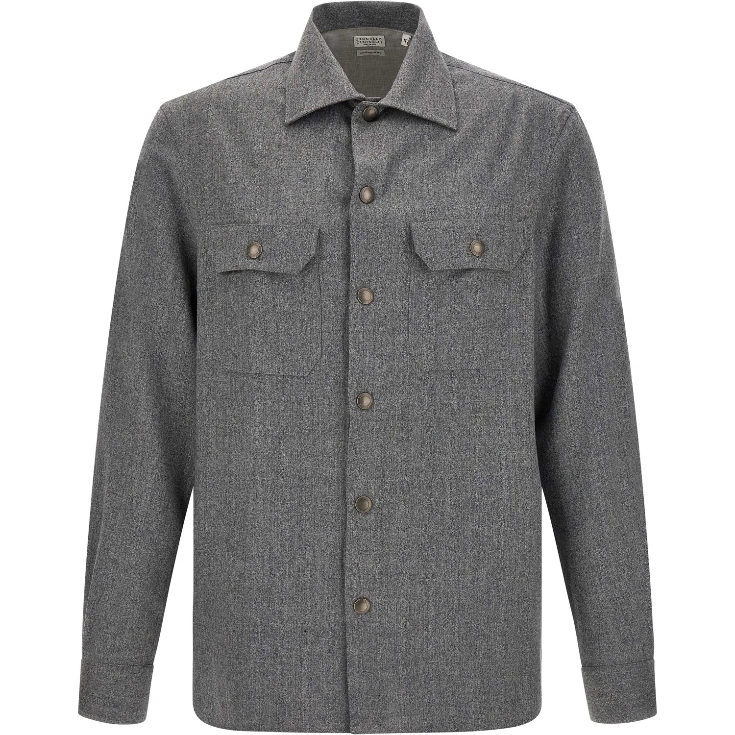 Gray Virgin Wool Blouse
