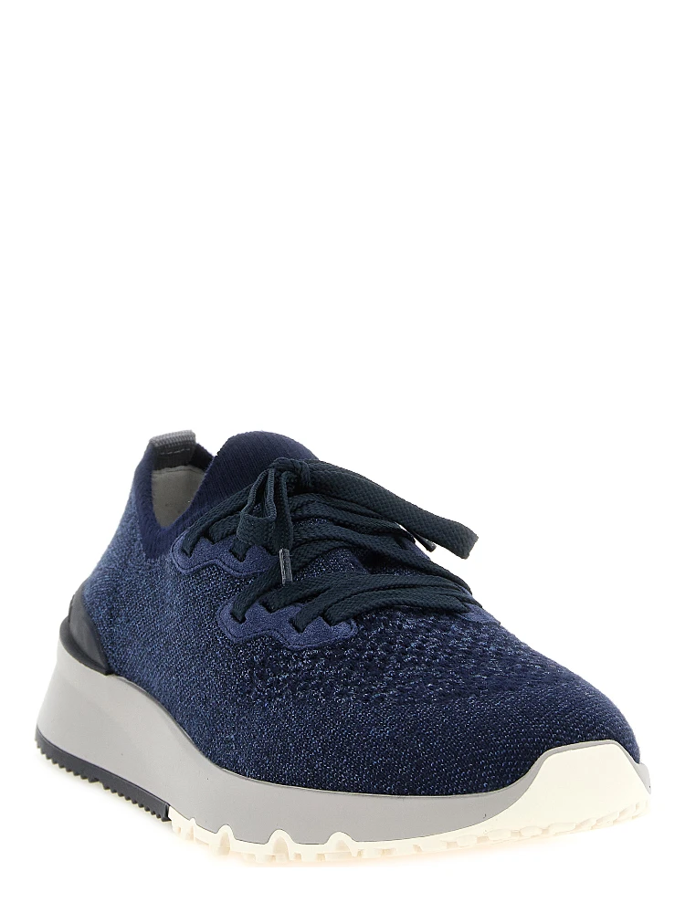 Blue Cotton Athletic Sneakers alternative