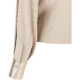 Beige Silk Blouse