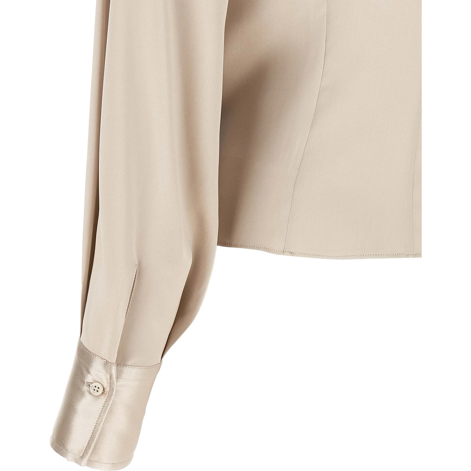 Beige Silk Blouse