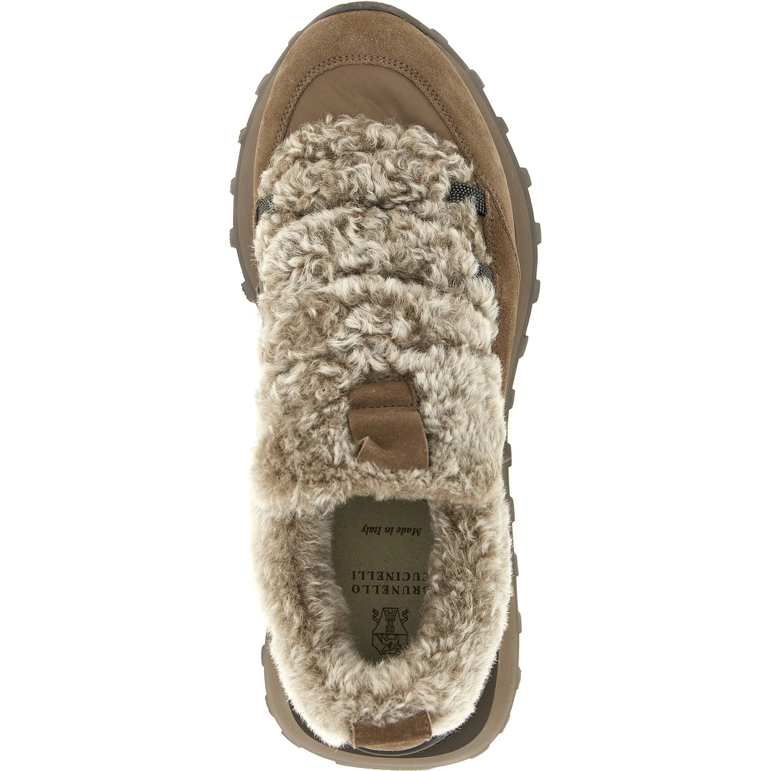 Brown Calfskin Chunky Sneakers