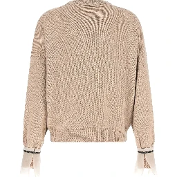 Beige Cashmere Cardigan