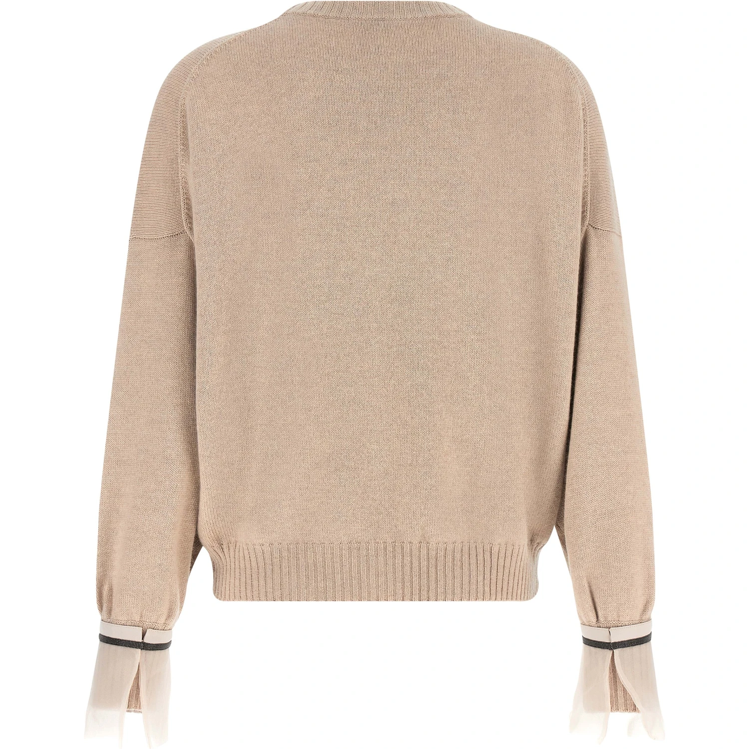 Beige Cashmere Cardigan