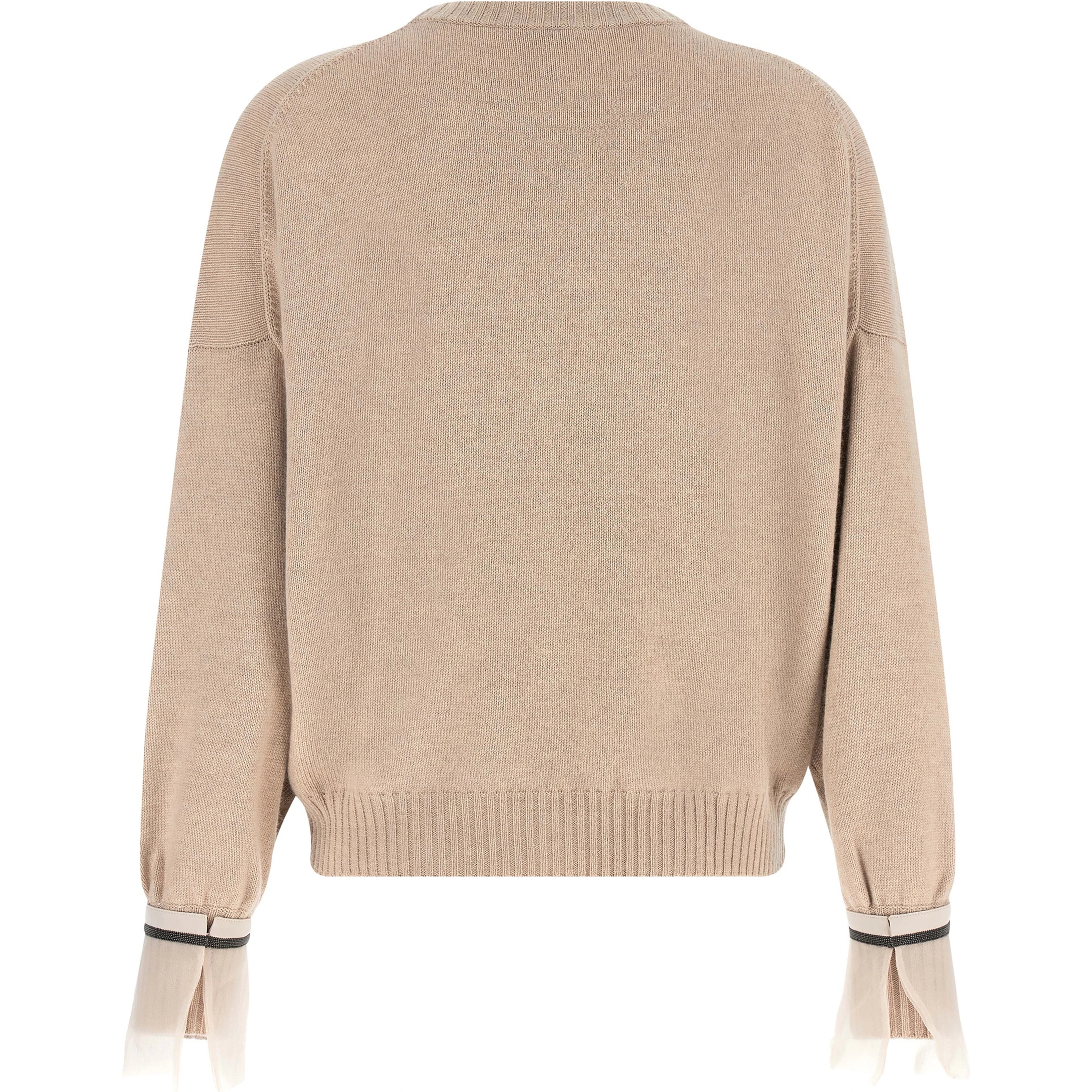 Beige Cashmere Cardigan