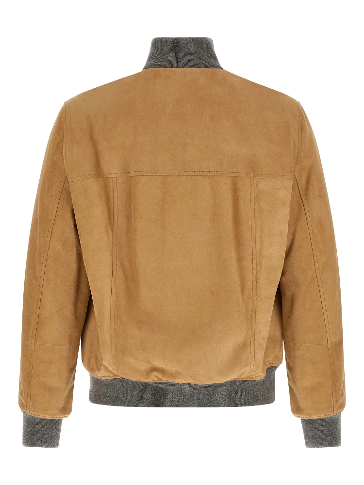 Beige Lamb Leather Leather Jacket alternative