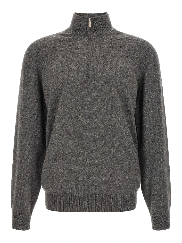 Gray Cashmere Cardigan