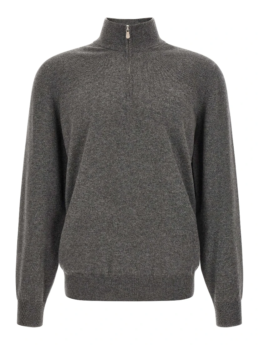 Gray Cashmere Cardigan