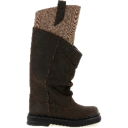 Brown Calf Leather Bos Taurus Over The Knee