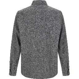 Gray Virgin Wool Blouse