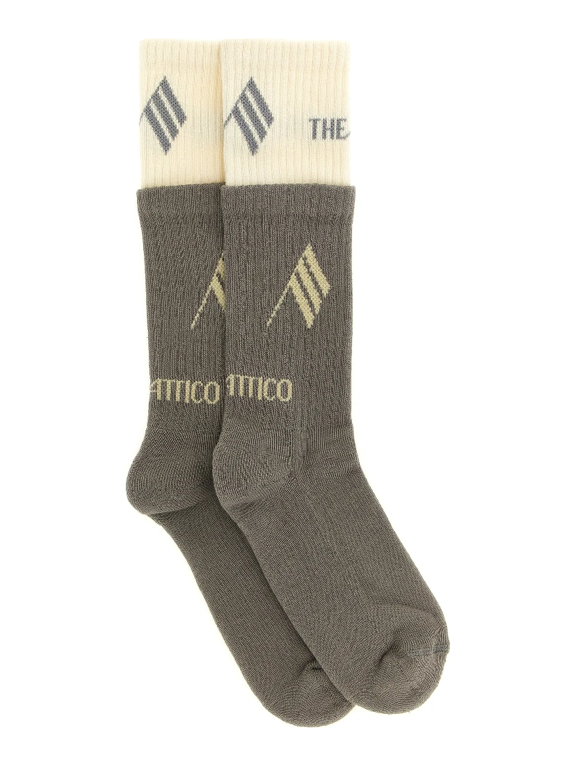Gray Cotton Socks