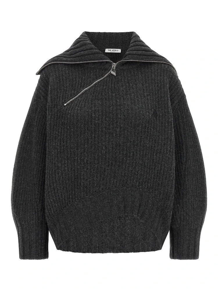 Gray Virgin Wool Cardigan