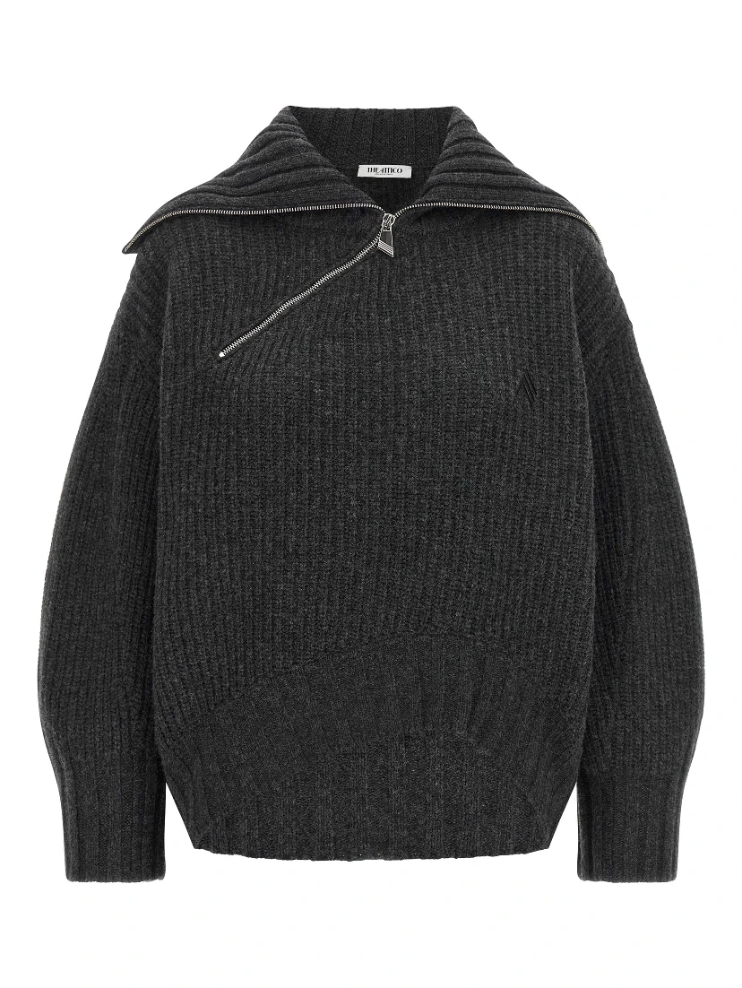 Gray Virgin Wool Cardigan