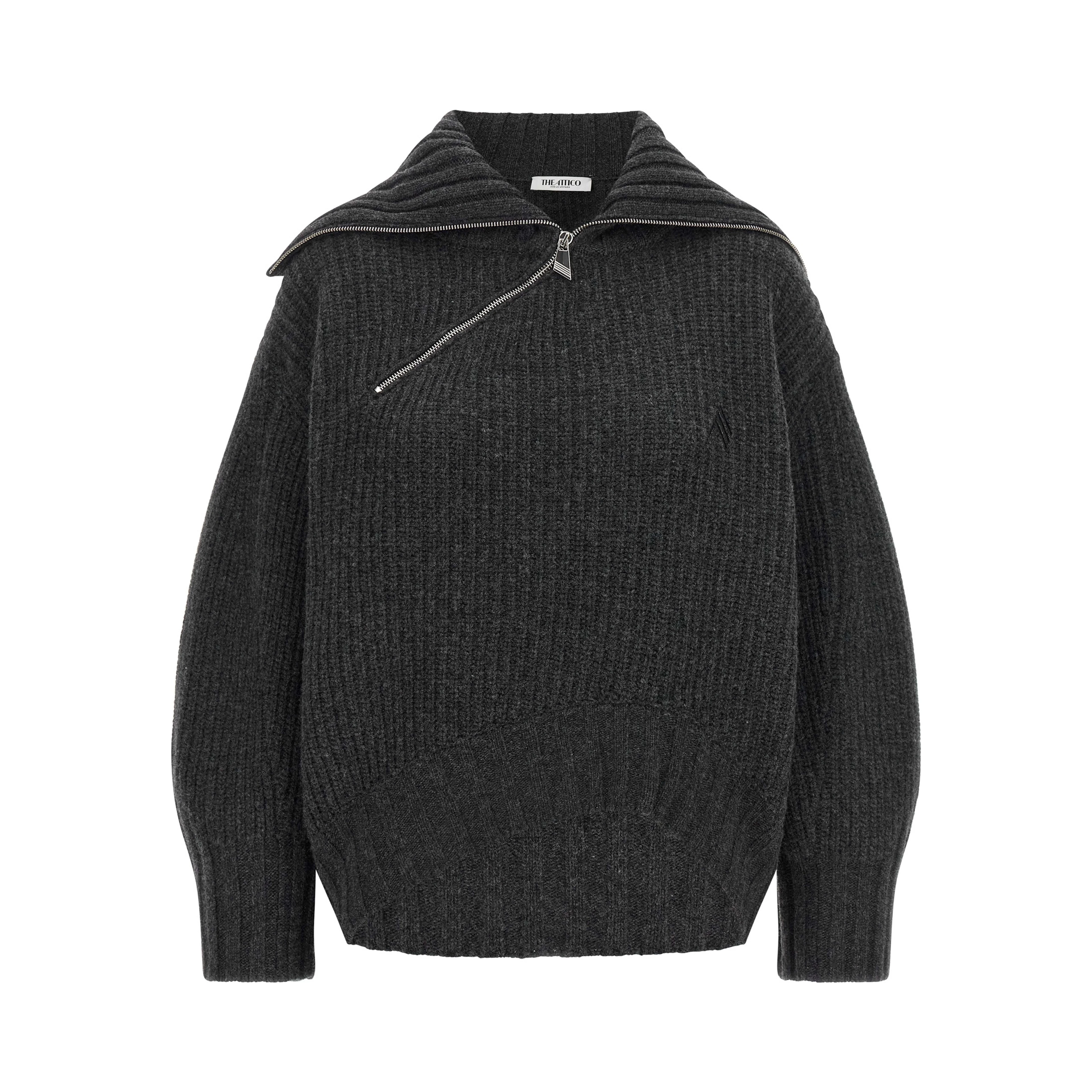 Gray Virgin Wool Cardigan
