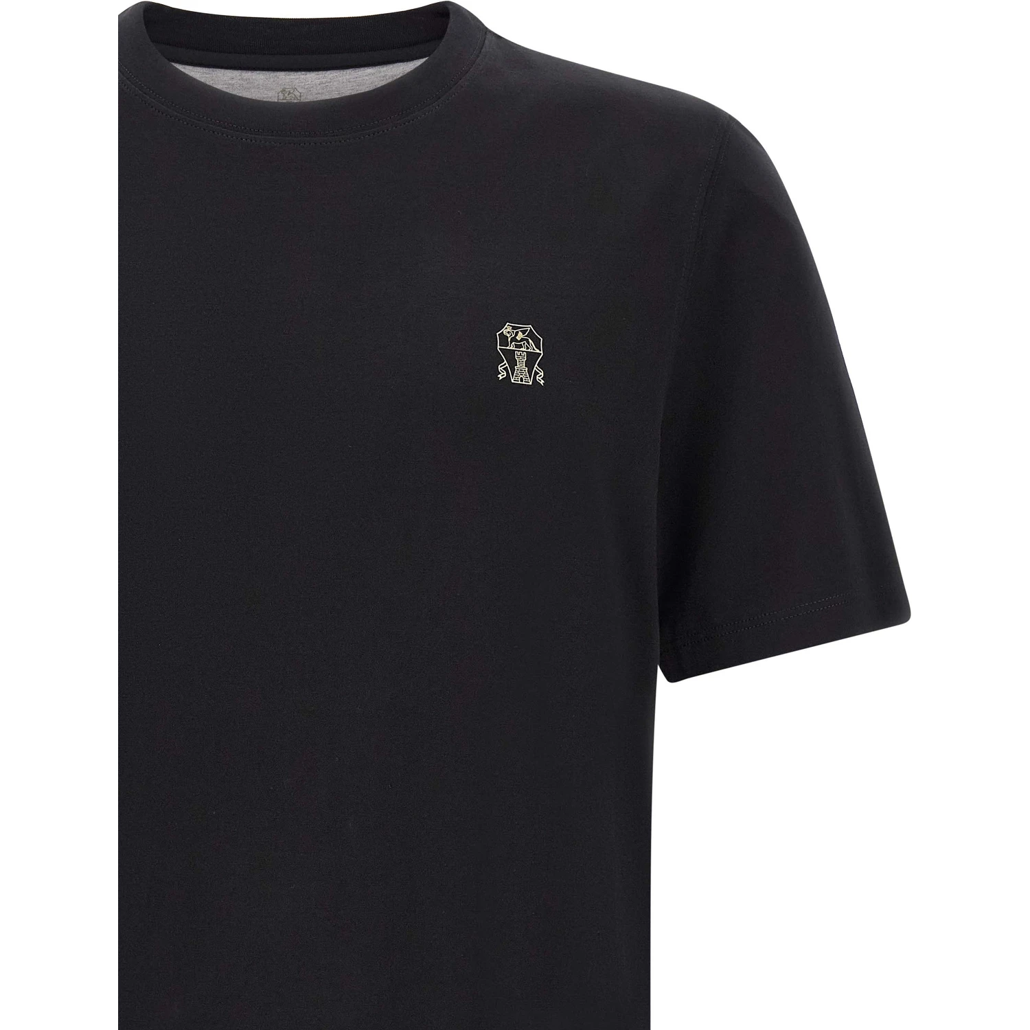 Black Cotton T-Shirt