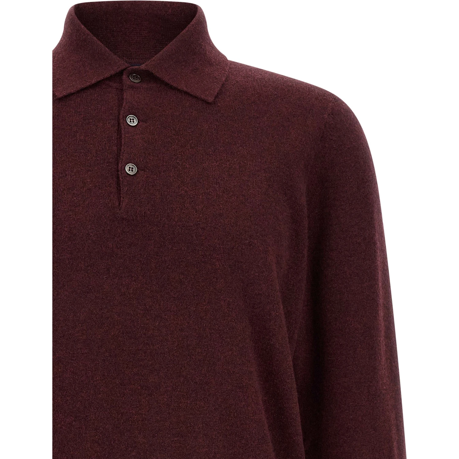 Bordeaux Cashmere Polo Shirt