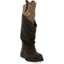 Brown Calf Leather Bos Taurus Over The Knee
