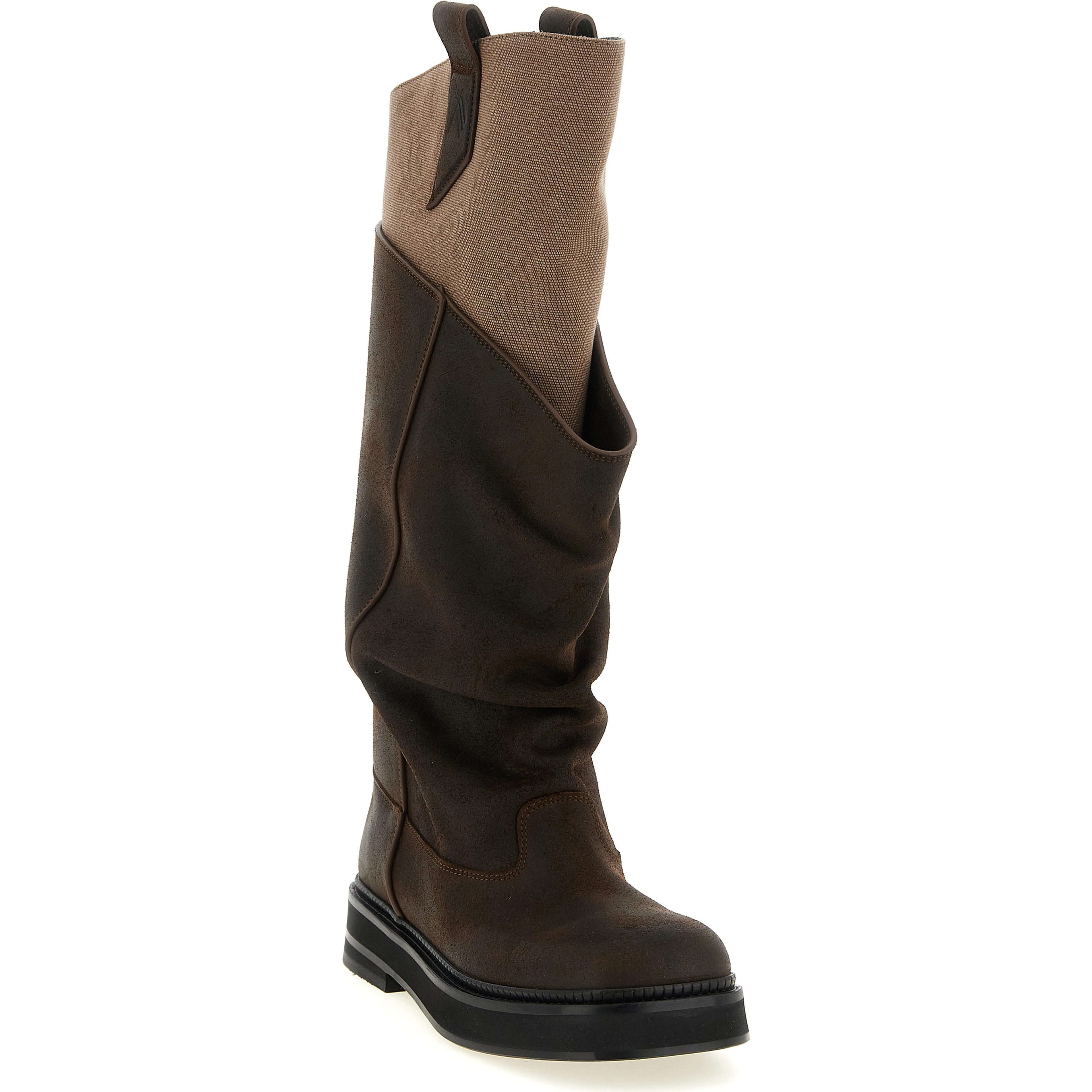 Brown Calf Leather Bos Taurus Over The Knee