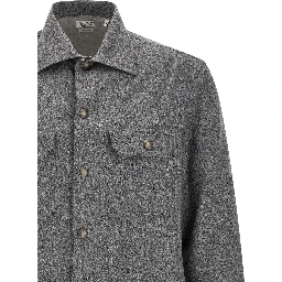 Gray Virgin Wool Blouse