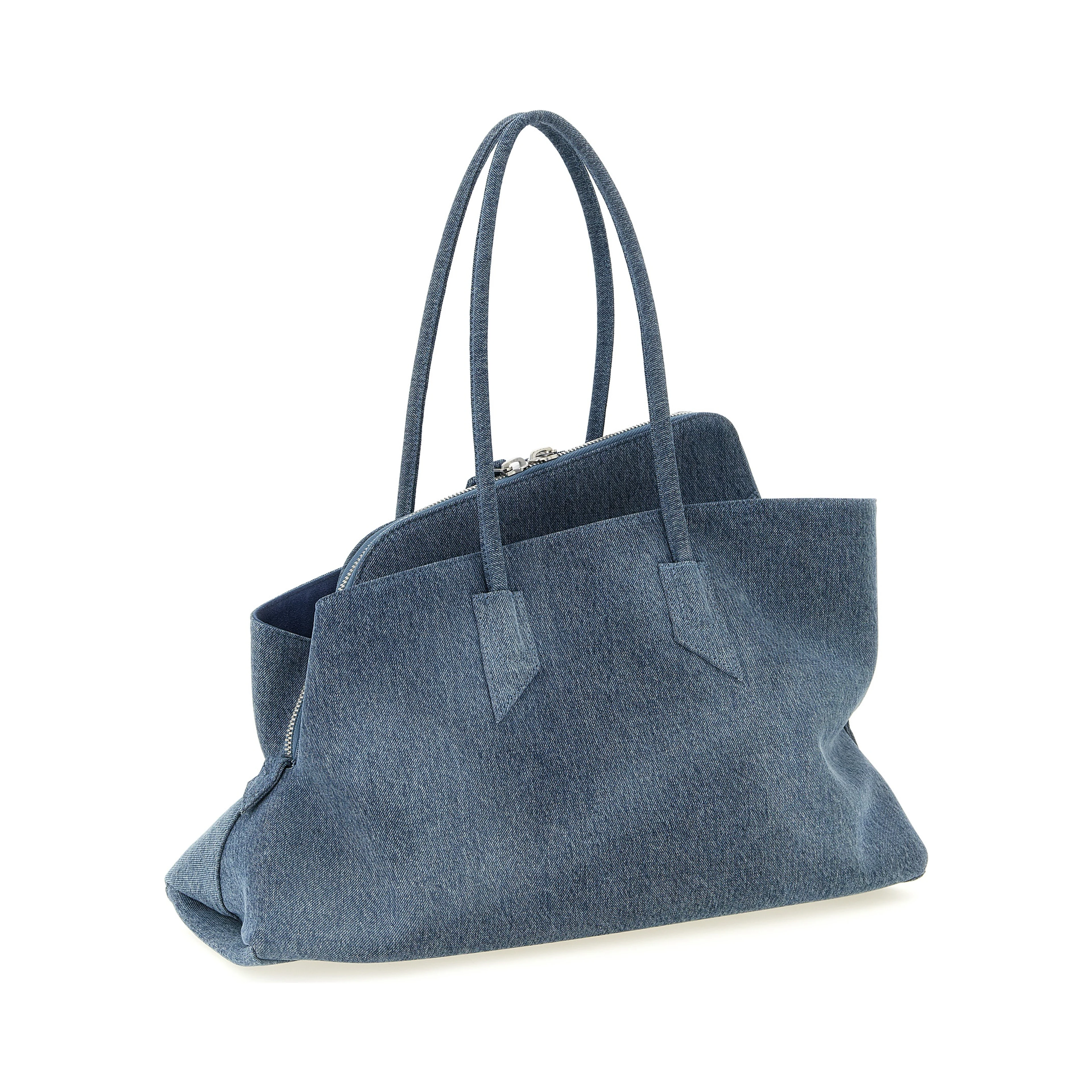 Blue Cotton Shoulder Bag