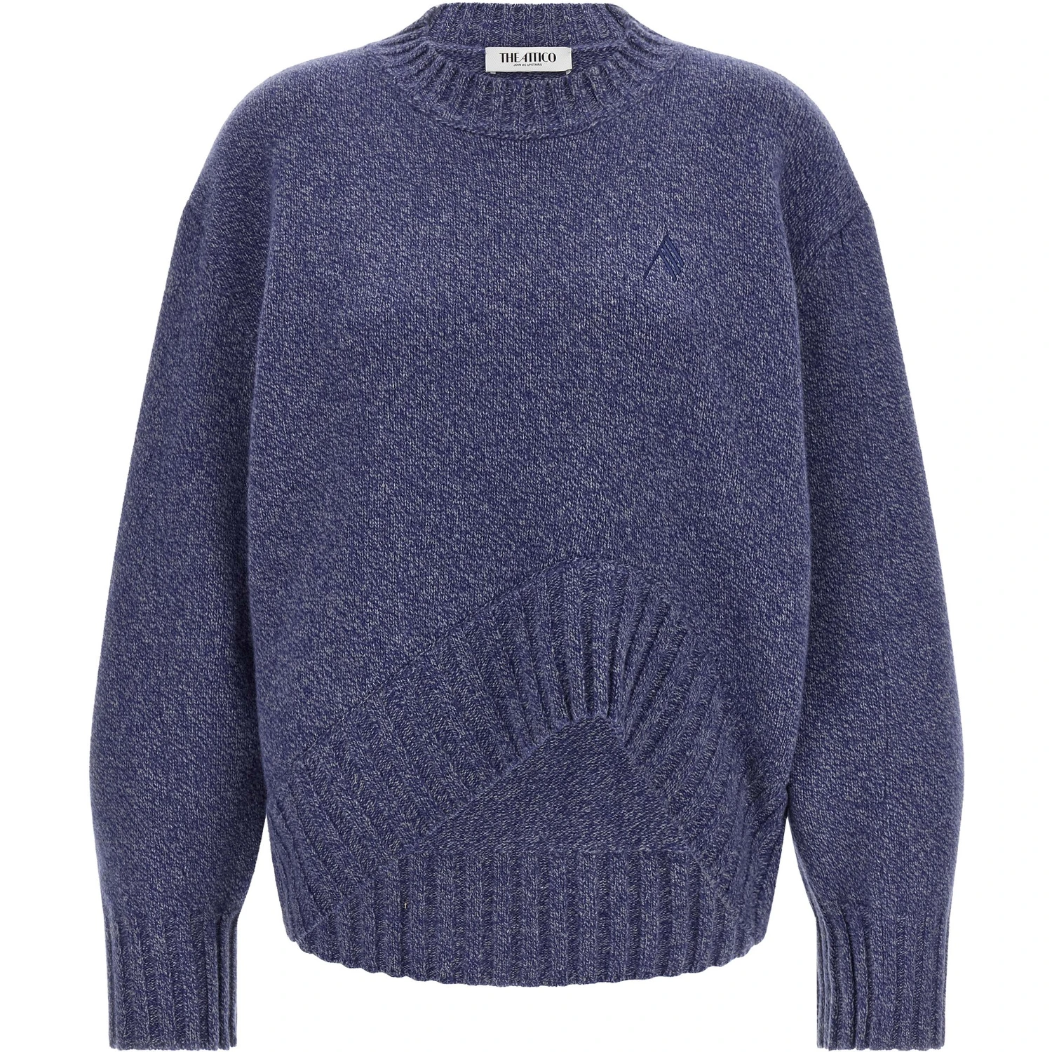 Blue Virgin Wool Cardigan