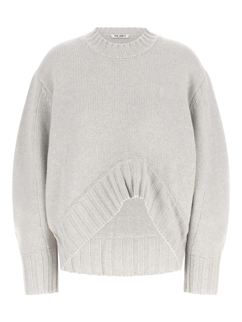 Gray Virgin Wool Cardigan
