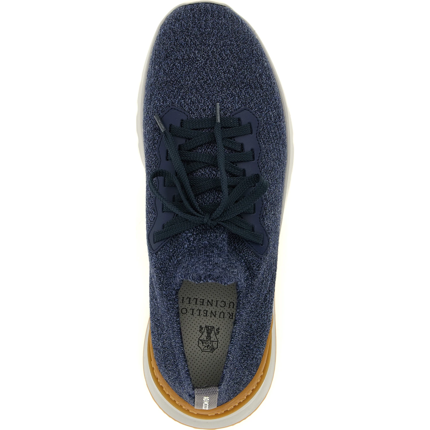 Blue Wool Athletic Sneakers